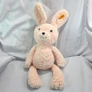 Steiff Cuddly Friends Candy Pink Rabbit Plush Stuffed Toy Curly 17 Inch